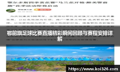 鄂前旗足球比赛直播精彩瞬间回顾与赛程安排详解