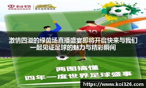 激情四溢的绿茵场直播盛宴即将开启快来与我们一起见证足球的魅力与精彩瞬间