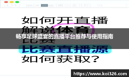 畅享足球盛宴的直播平台推荐与使用指南